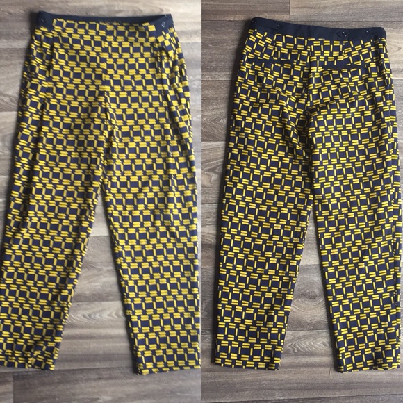 Zara Basic Geometric Print Pants Size XS - Picture 3 of 6